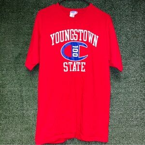 Youngstown State Red Champion Shirt L NCAA College Ohio